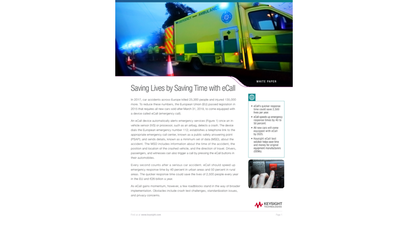 eCall – Saving Lives